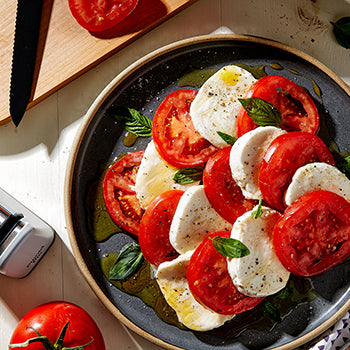 Caprese Salad with White Balsamic Reduction