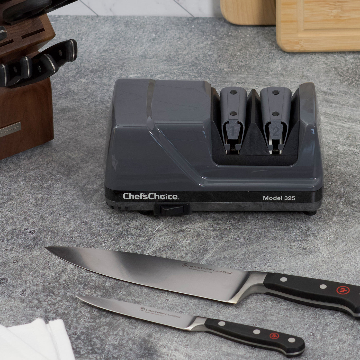 Chef's Choice Diamond Hone Knife Sharpener Model 100 Made in USA 3 Step  System