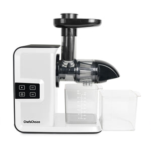 Chef’sChoice Horizontal Cold Press Masticating Juicer, in White