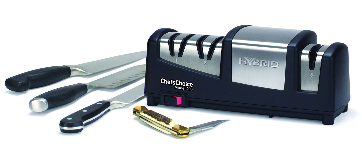 Chef'schoice Model 1520 Angleselect Professional Electric Knife Sharpener  For Straight Edge And Serrated Knives, Black : Target