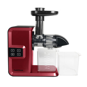 Chef’sChoice Horizontal Cold Press Masticating Juicer, in Red