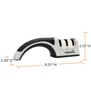 Chef'sChoice AngleSelect Professional Manual Knife Sharpener,  in Silver/Black