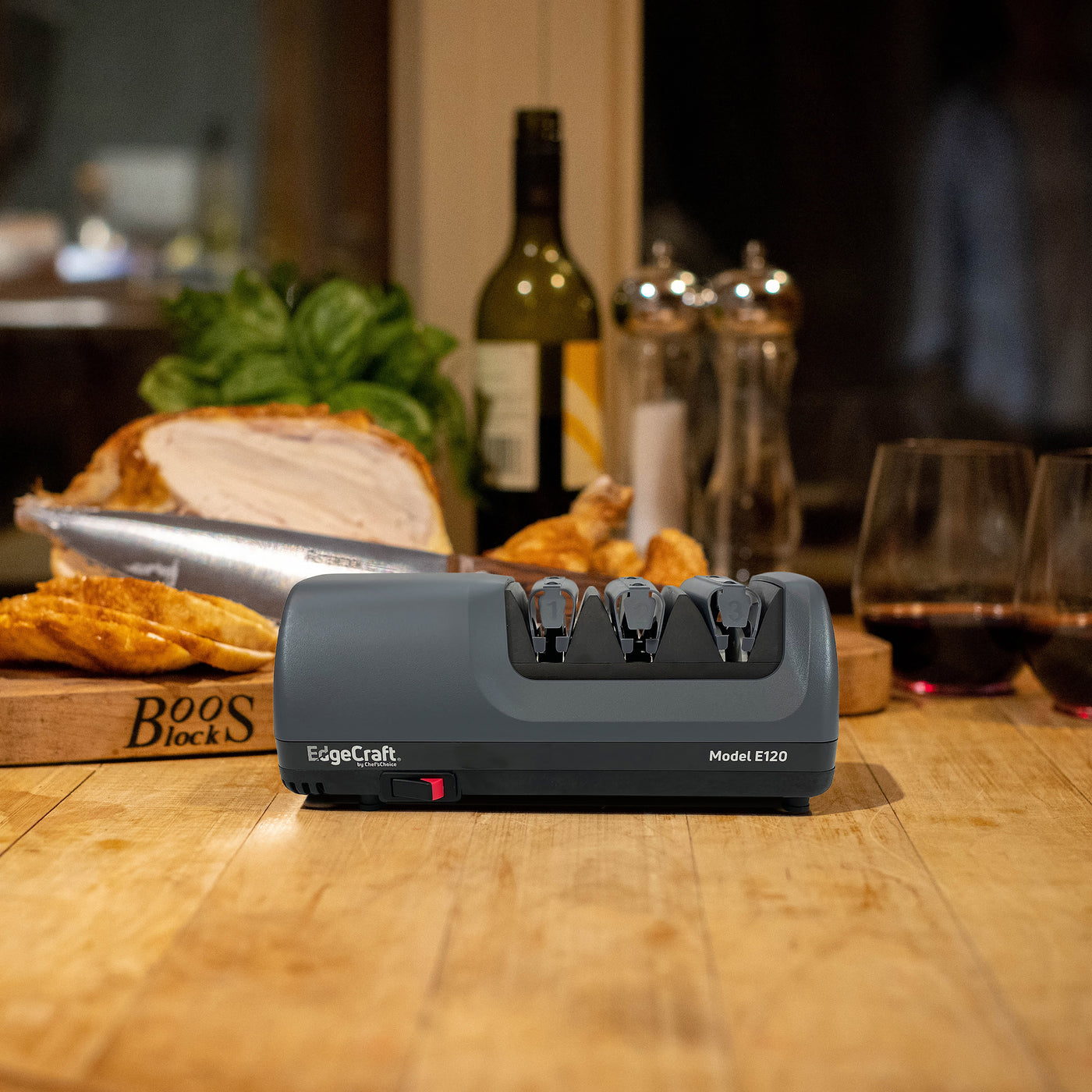 Chef's Choice 3-Stage 20° Trizor Electric Knife Sharpener with Built-In  Battery