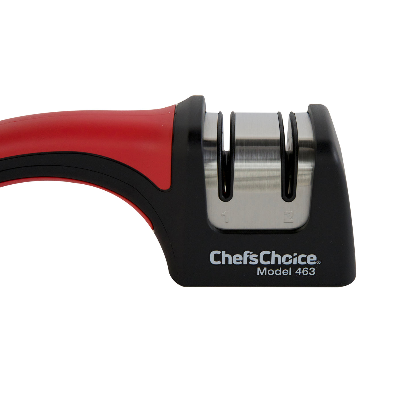 The Chef'sChoice® Pronto® Manual Diamond Hone® Sharpener Model 463 is  affordable, easy to use, quiet and extremely fast. It will put a flawless,  extremely sharp, better-than-factory 15-degree edge on 15-degree class  knives