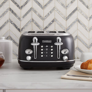 Chef'sChoice Gourmezza 4-Slice Toaster, in Matte Black- Lifestyle