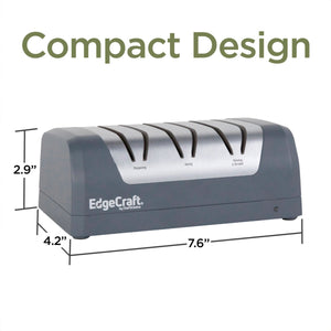 EdgeCraft Rechargeable Three-Stage DC 320 Electric Knife Sharpener, in Ice Gray