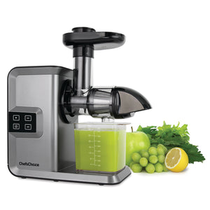 Chef’sChoice Horizontal Cold Press Masticating Juicer, in Silver