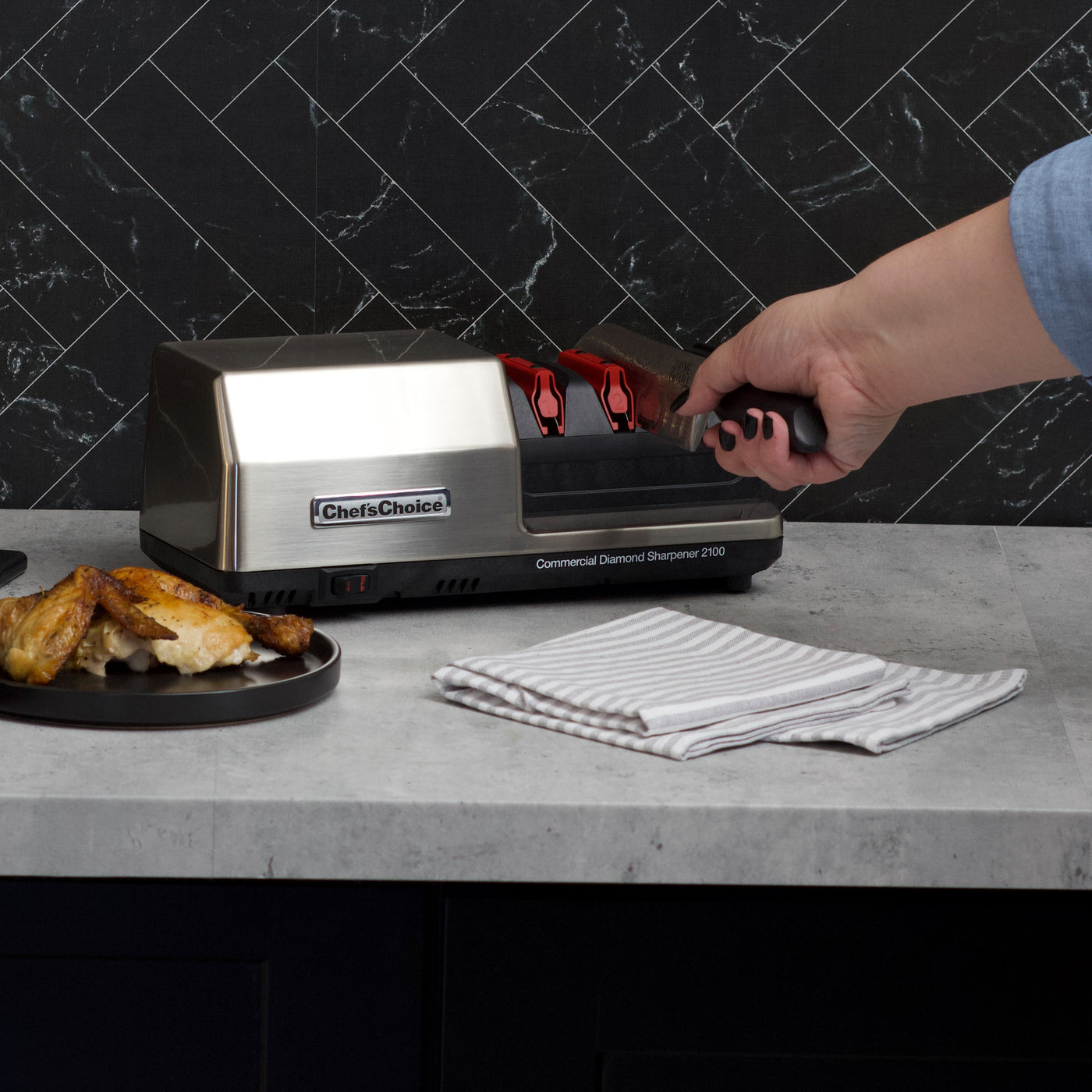Commercial Electric Knife Sharpener I Chef'sChoice Model 2100 - Default  Title - Chef's Choice by EdgeCraft