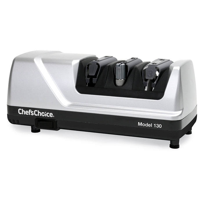 Chef's Choice Model 130 3-Stage Professional Electric Knife Sharpener, Platinum