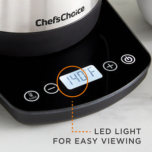 Chef's Choice 1200W Electric Gooseneck Kettle, Digital, 1 Quart