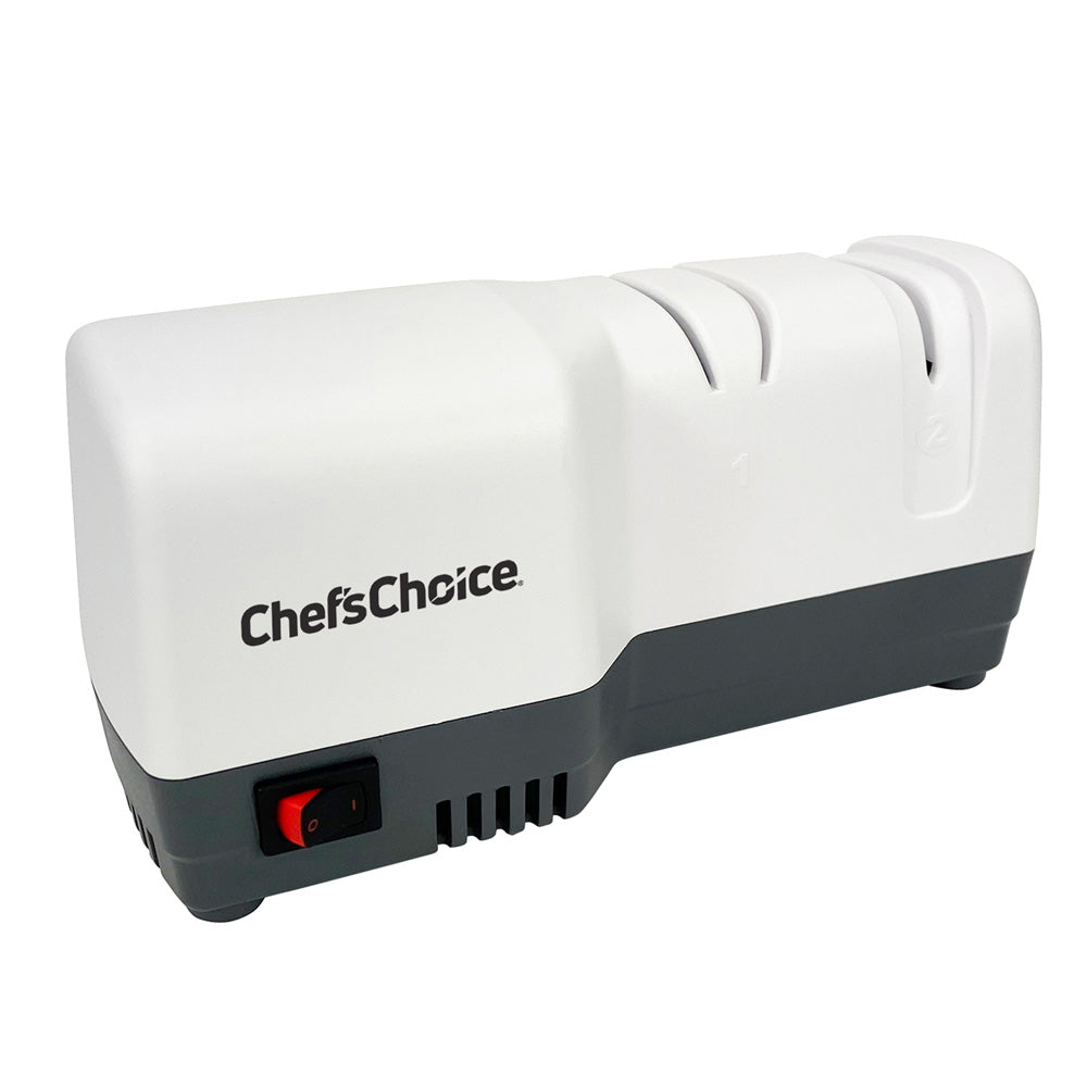 Chef'schoice 3 Stage White Hybrid Knife Sharpener For 20 Degree Straight  Edge And Serrated Knives : Target