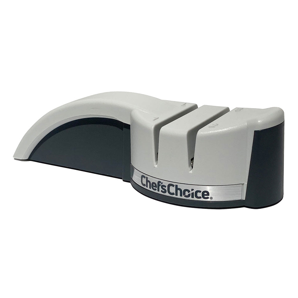 The 130 professional EdgeSelect electric knife sharpener is the ideal  solution for improved cutting performance on 20-degree class knives. Using  100 percent diamonds, the hardest natural substance on earth, our patented  abrasives